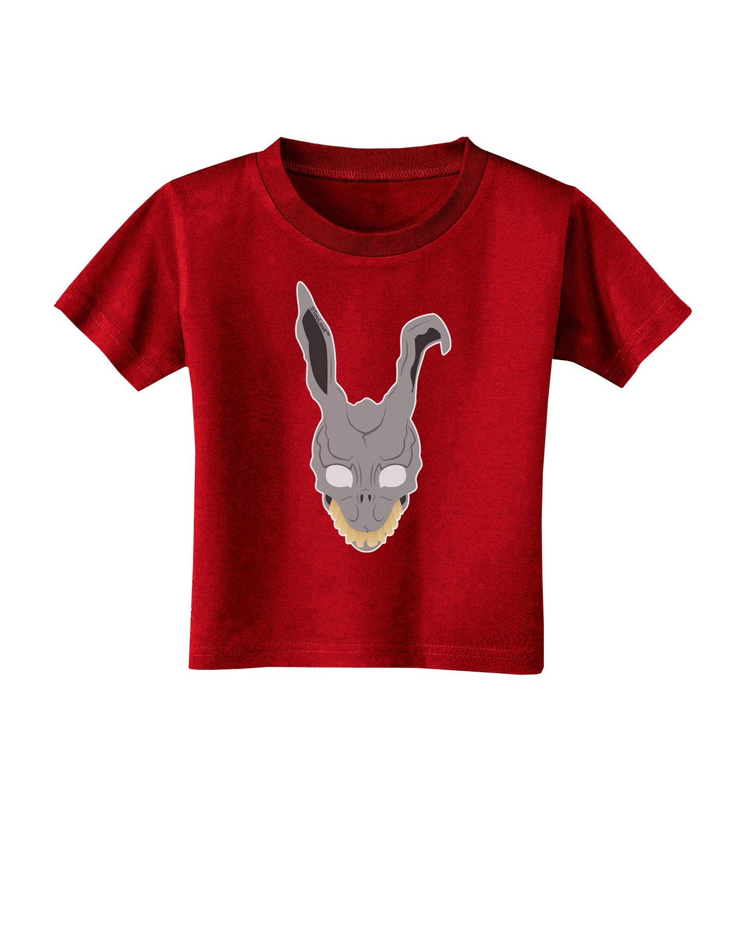 Scary Bunny Face Toddler T-Shirt Dark-Toddler T-Shirt-TooLoud-Red-2T-Davson Sales