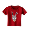 Scary Bunny Face Toddler T-Shirt Dark-Toddler T-Shirt-TooLoud-Red-2T-Davson Sales