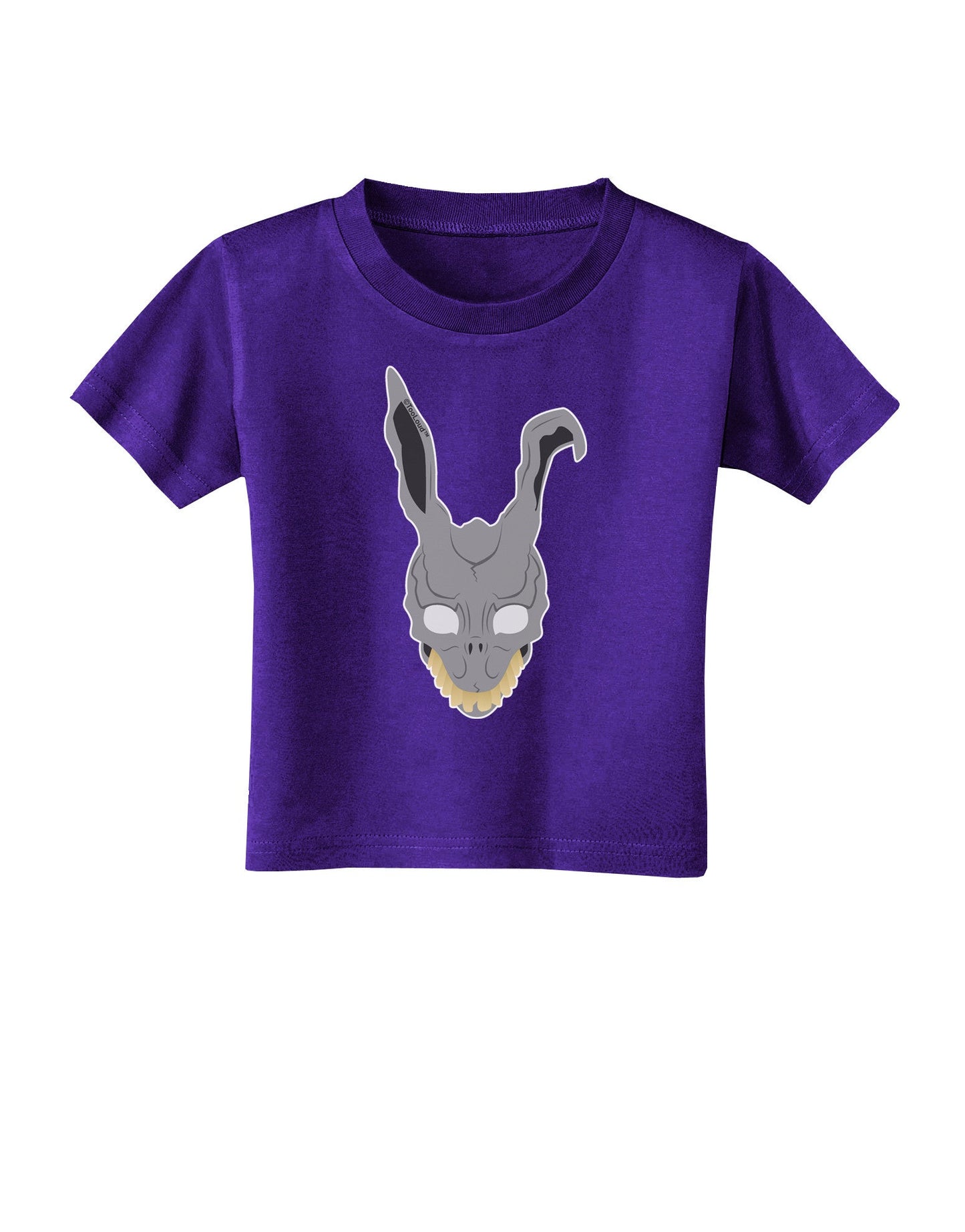 Scary Bunny Face Toddler T-Shirt Dark-Toddler T-Shirt-TooLoud-Purple-2T-Davson Sales