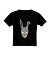 Scary Bunny Face Toddler T-Shirt Dark-Toddler T-Shirt-TooLoud-Black-2T-Davson Sales