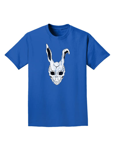 Scary Bunny Face White Distressed Adult Dark T-Shirt-Mens T-Shirt-TooLoud-Royal-Blue-Small-Davson Sales