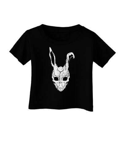 Scary Bunny Face White Distressed Infant T-Shirt Dark-Infant T-Shirt-TooLoud-Black-06-Months-Davson Sales