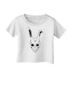 Scary Bunny Face White Distressed Infant T-Shirt-Infant T-Shirt-TooLoud-White-06-Months-Davson Sales