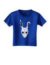 Scary Bunny Face White Distressed Toddler T-Shirt Dark-Toddler T-Shirt-TooLoud-Royal-Blue-2T-Davson Sales