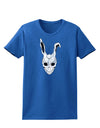 Scary Bunny Face White Distressed Womens Dark T-Shirt-TooLoud-Royal-Blue-X-Small-Davson Sales