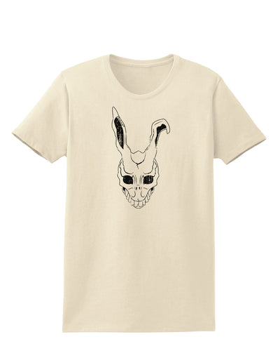 Scary Bunny Face White Distressed Womens T-Shirt-Womens T-Shirt-TooLoud-Natural-X-Small-Davson Sales