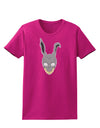 Scary Bunny Face Womens Dark T-Shirt-TooLoud-Hot-Pink-Small-Davson Sales