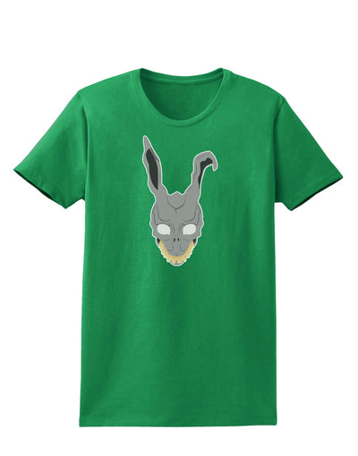 Scary Bunny Face Womens Dark T-Shirt-TooLoud-Kelly-Green-X-Small-Davson Sales