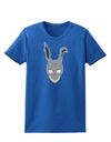 Scary Bunny Face Womens Dark T-Shirt-TooLoud-Royal-Blue-X-Small-Davson Sales