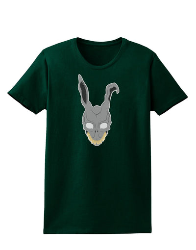 Scary Bunny Face Womens Dark T-Shirt-TooLoud-Forest-Green-Small-Davson Sales