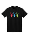 Scary Bunny Tri-color Adult Dark T-Shirt-Mens T-Shirt-TooLoud-Black-Small-Davson Sales