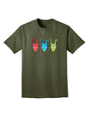 Scary Bunny Tri-color Adult Dark T-Shirt-Mens T-Shirt-TooLoud-Military-Green-Small-Davson Sales