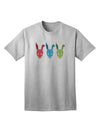 Scary Bunny Tri-color Adult T-Shirt-Mens T-Shirt-TooLoud-AshGray-Small-Davson Sales