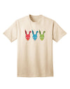 Scary Bunny Tri-color Adult T-Shirt-Mens T-Shirt-TooLoud-Natural-Small-Davson Sales