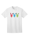 Scary Bunny Tri-color Adult T-Shirt-Mens T-Shirt-TooLoud-White-Small-Davson Sales