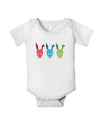 Scary Bunny Tri-color Baby Romper Bodysuit-Baby Romper-TooLoud-White-06-Months-Davson Sales