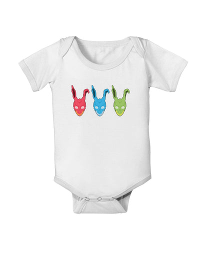 Scary Bunny Tri-color Baby Romper Bodysuit-Baby Romper-TooLoud-White-06-Months-Davson Sales