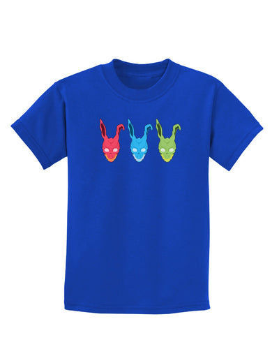 Scary Bunny Tri-color Childrens Dark T-Shirt-Childrens T-Shirt-TooLoud-Royal-Blue-X-Small-Davson Sales