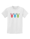 Scary Bunny Tri-color Childrens T-Shirt-Childrens T-Shirt-TooLoud-White-X-Small-Davson Sales