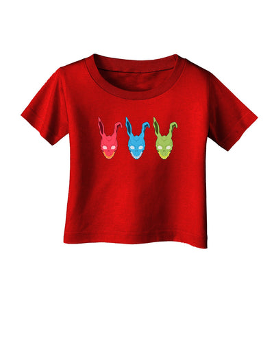 Scary Bunny Tri-color Infant T-Shirt Dark-Infant T-Shirt-TooLoud-Red-06-Months-Davson Sales