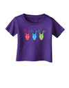 Scary Bunny Tri-color Infant T-Shirt Dark-Infant T-Shirt-TooLoud-Purple-06-Months-Davson Sales