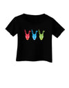 Scary Bunny Tri-color Infant T-Shirt Dark-Infant T-Shirt-TooLoud-Black-06-Months-Davson Sales