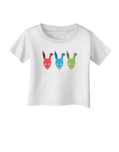 Scary Bunny Tri-color Infant T-Shirt-Infant T-Shirt-TooLoud-White-06-Months-Davson Sales