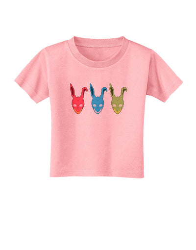 Scary Bunny Tri-color Toddler T-Shirt-Toddler T-Shirt-TooLoud-Candy-Pink-2T-Davson Sales