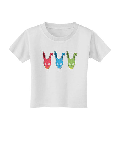 Scary Bunny Tri-color Toddler T-Shirt-Toddler T-Shirt-TooLoud-White-2T-Davson Sales