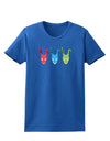 Scary Bunny Tri-color Womens Dark T-Shirt-TooLoud-Royal-Blue-X-Small-Davson Sales