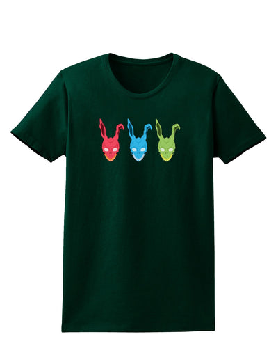 Scary Bunny Tri-color Womens Dark T-Shirt-TooLoud-Forest-Green-Small-Davson Sales