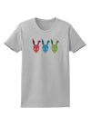 Scary Bunny Tri-color Womens T-Shirt-Womens T-Shirt-TooLoud-AshGray-X-Small-Davson Sales