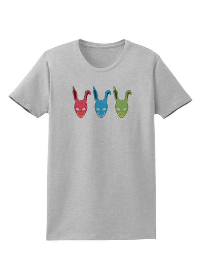 Scary Bunny Tri-color Womens T-Shirt-Womens T-Shirt-TooLoud-AshGray-X-Small-Davson Sales