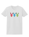 Scary Bunny Tri-color Womens T-Shirt-Womens T-Shirt-TooLoud-White-X-Small-Davson Sales