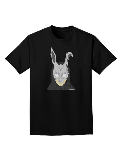 Scary Buny Face Watercolor Adult Dark T-Shirt-Mens T-Shirt-TooLoud-Black-Small-Davson Sales