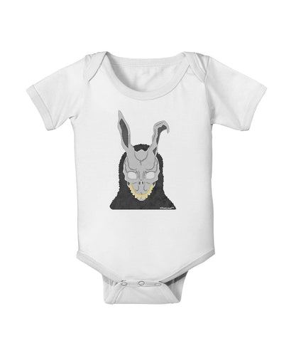 Scary Buny Face Watercolor Baby Romper Bodysuit-Baby Romper-TooLoud-White-06-Months-Davson Sales