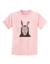 Scary Buny Face Watercolor Childrens T-Shirt-Childrens T-Shirt-TooLoud-PalePink-X-Small-Davson Sales