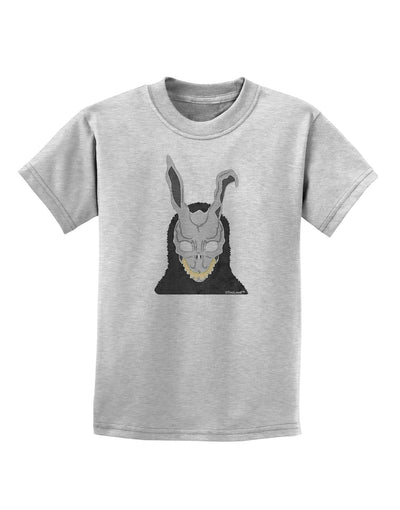 Scary Buny Face Watercolor Childrens T-Shirt-Childrens T-Shirt-TooLoud-AshGray-X-Small-Davson Sales