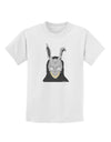 Scary Buny Face Watercolor Childrens T-Shirt-Childrens T-Shirt-TooLoud-White-X-Small-Davson Sales