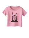 Scary Buny Face Watercolor Infant T-Shirt-Infant T-Shirt-TooLoud-Candy-Pink-06-Months-Davson Sales