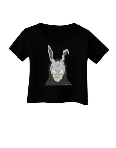 Scary Buny Face Watercolor Infant T-Shirt Dark-Infant T-Shirt-TooLoud-Black-06-Months-Davson Sales