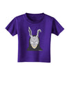 Scary Buny Face Watercolor Toddler T-Shirt Dark-Toddler T-Shirt-TooLoud-Purple-2T-Davson Sales