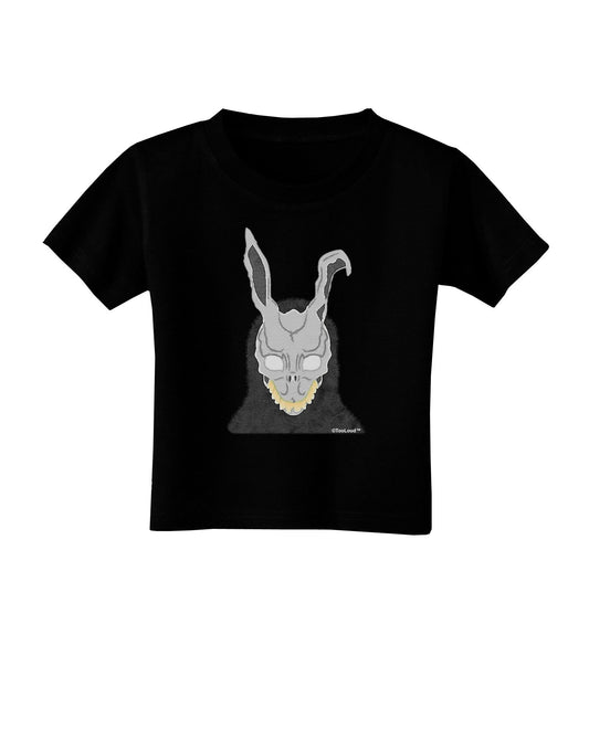 Scary Buny Face Watercolor Toddler T-Shirt Dark-Toddler T-Shirt-TooLoud-Black-2T-Davson Sales