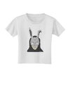 Scary Buny Face Watercolor Toddler T-Shirt-Toddler T-Shirt-TooLoud-White-2T-Davson Sales