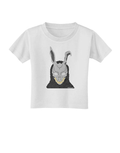 Scary Buny Face Watercolor Toddler T-Shirt-Toddler T-Shirt-TooLoud-White-2T-Davson Sales