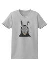 Scary Buny Face Watercolor Womens T-Shirt-Womens T-Shirt-TooLoud-AshGray-X-Small-Davson Sales