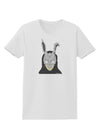 Scary Buny Face Watercolor Womens T-Shirt-Womens T-Shirt-TooLoud-White-X-Small-Davson Sales