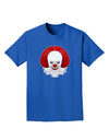 Scary Clown Face B - Halloween Adult Dark T-Shirt-Mens T-Shirt-TooLoud-Royal-Blue-Small-Davson Sales