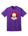Scary Clown Face B - Halloween Adult Dark T-Shirt-Mens T-Shirt-TooLoud-Purple-Small-Davson Sales