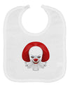 Scary Clown Face B - Halloween Baby Bib-Baby Bib-TooLoud-White-One-Size-Baby-Davson Sales